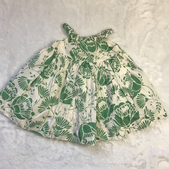 Baby GAP‎ Dandelion Print Sleeveless Dress Size 6-12M Tulle, Cotton Lining Cream - Picture 8 of 9